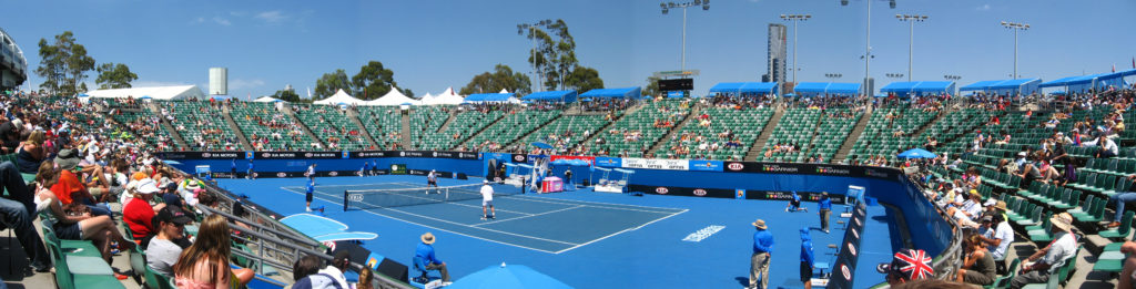 Margaret Court Arena podczas Australian Open 2008, Attribution: Skyscraper297 at en.wikipedia